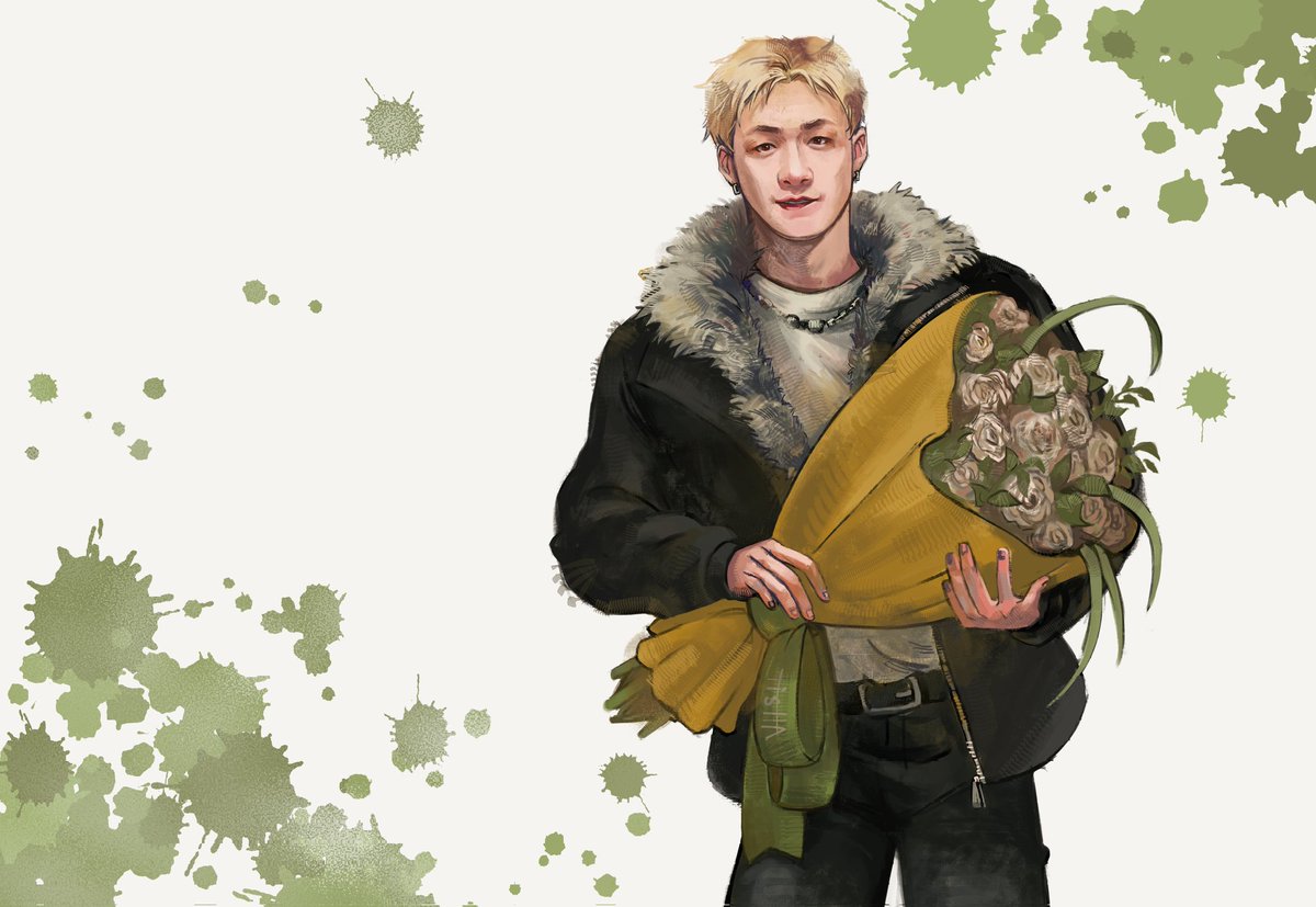 came to steal your heart~💛🤍

#StrayKids #straykidsfanart #bangchan #chrisbang
