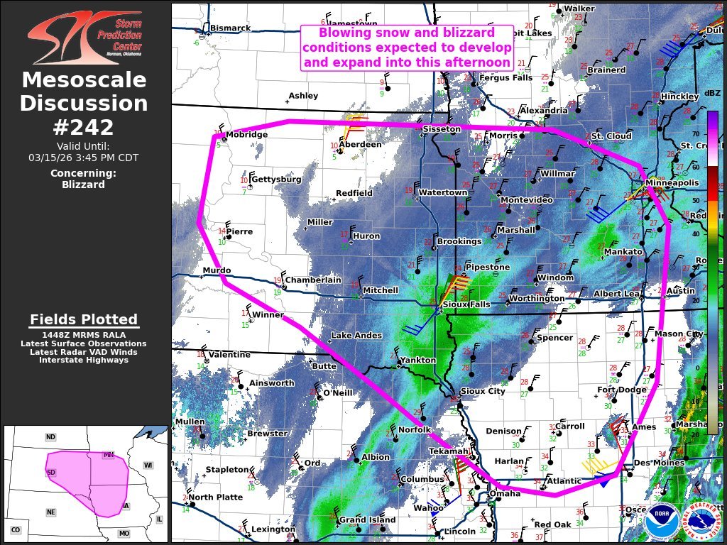 WeatherIowaX's tweet photo. ⚠Blizzard Conditions Developing in Northwest Iowa 
A rapidly intensifying winter storm is creating dangerous blizzard conditions across northwest Iowa today, and conditions are expected to worsen through the afternoon and evening. https://t.co/ugx7nWpBo9