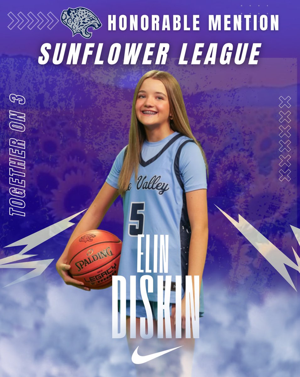 LadyJagBball's tweet photo. The best season we have had at MV in our tenure and we continue to grow! Thankful for all the girls in our program who have built it! Congratulations to Elin earning HM All Sunflower League!🌻🏀
#TogetherOn3 https://t.co/evqFMgcJQm