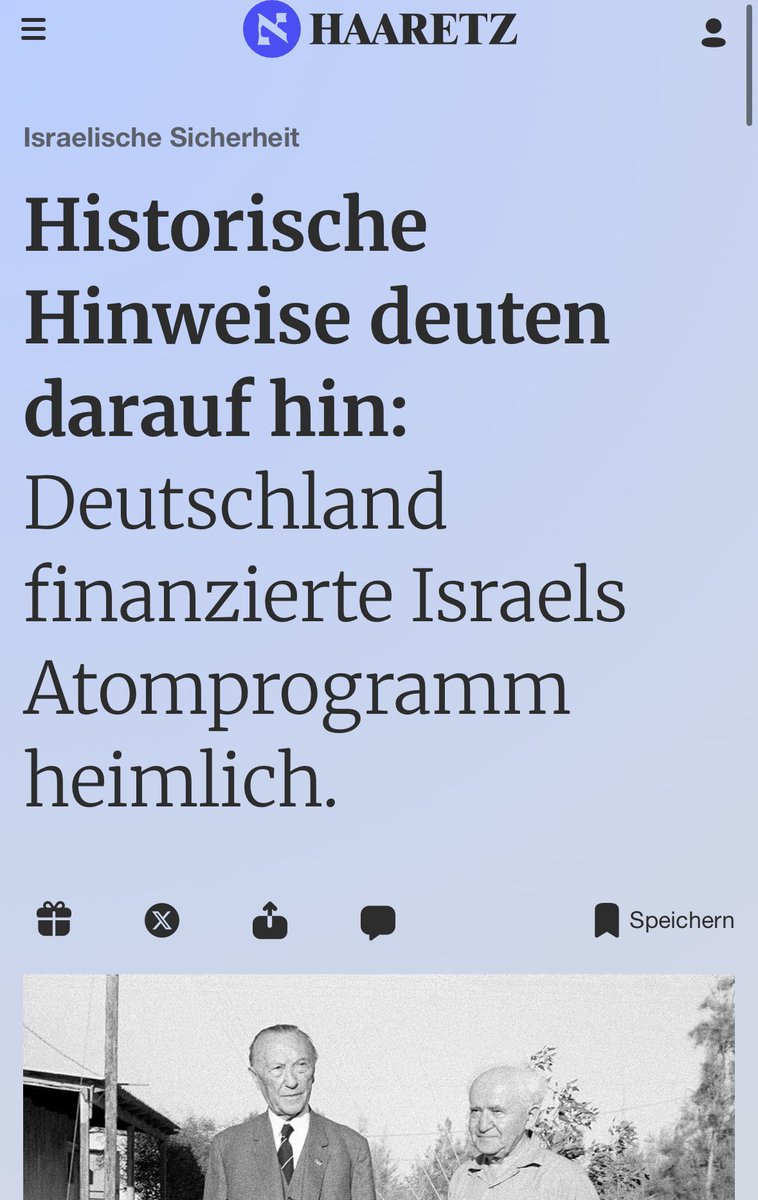„Zwölf Jahre lang schleuste der deutsche Bundeskanzler über streng geheime Kanäle umgerechnet 20 Milliarden Schekel [Anm.: 5 Milliarden Euro] nach Israel. 

Das Ziel: die Finanzierung des Atomreaktors in Dimona und die Sicherung der Zukunft des Landes.“