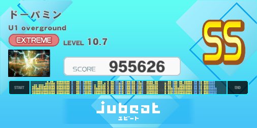 jubeat（ユビート）で「ドーパミン」をプレー！ SCORE: 955626 apps.apple.com/jp/app/jubeat-…
