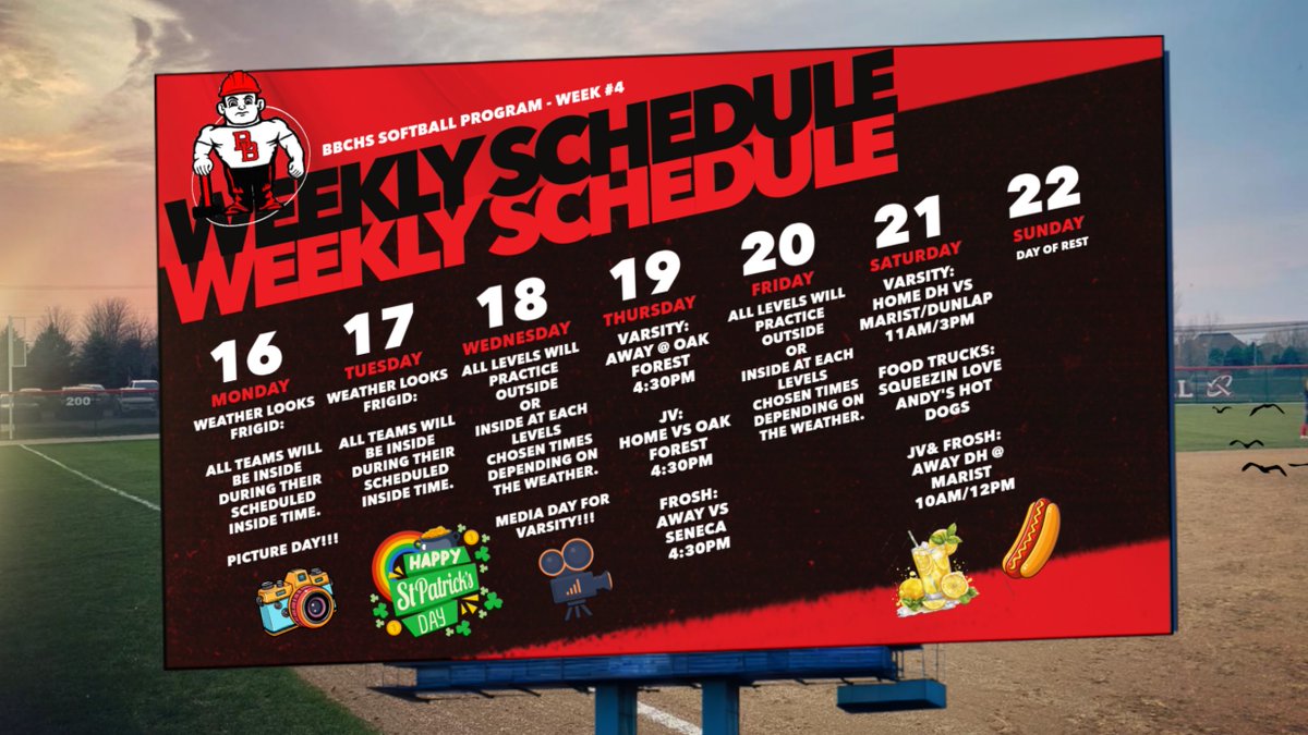 BBCHS Softball tweet media