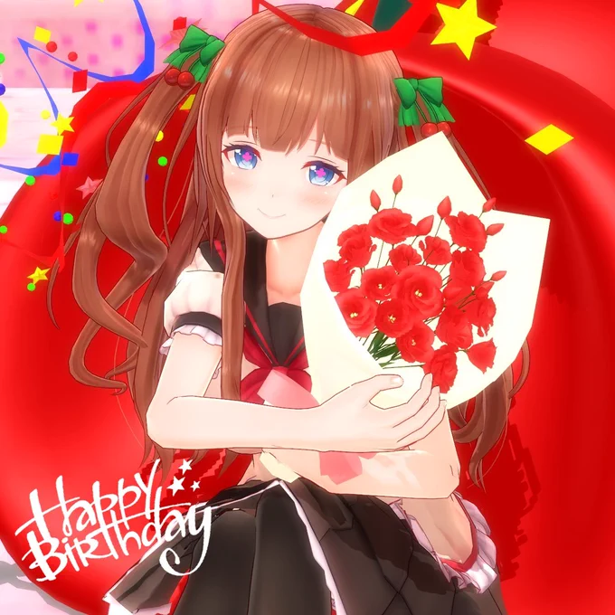 ちえりちゃん誕生日おめでとうございます! また1年、毎日可愛いちえりちゃんの配信を楽しみにしてます! いつまでもちえりちゃんはとっても可愛いなぁ! #ちえりちゃんお誕生日会2026 #ちぇり絵