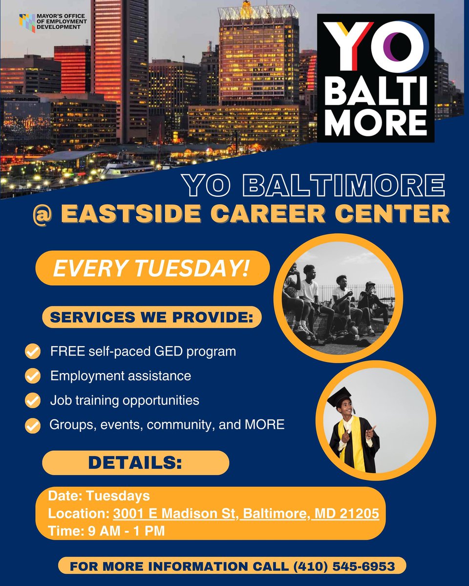 Baltimore Jobs & Resources (MOED) tweet media