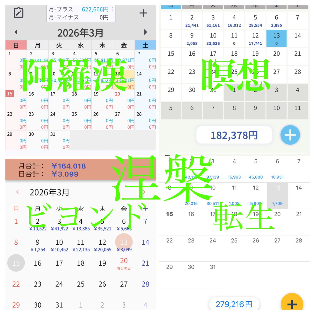 kimubb2003's tweet photo. 3月2日からの自動取引の売上！
GOLD
阿羅漢 0.03
622,666円

瞑想0.1
182,378円

涅槃 0.02
ビヨンド
164,018円
転生　防御
279,216円

リンクはプロフです
涅槃子さん
@diet2003a
@nehangold
のオプチャに入って無料で使っています

#FX/ゴールドロング仮想通貨/EA/無料配布 #配当金  #押し目買い https://t.co/7MpJTW4s8x
