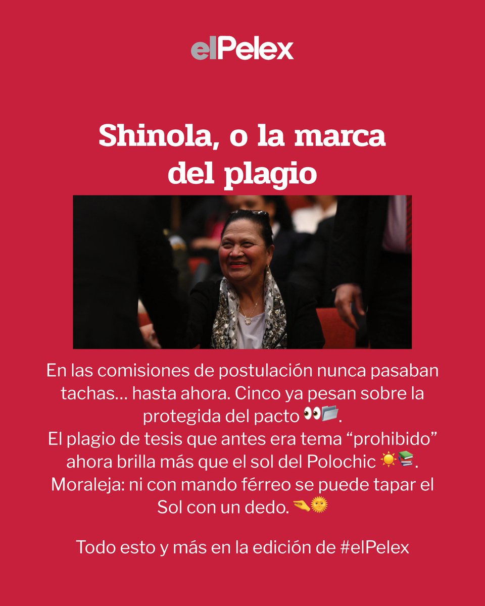 #elPelex | En Gerona el juego es: ¿quién tiene mi Expediente Secreto X? 📂👀 Entre chantajes, caletas y tesis “prestadas”, a la protegida del pacto ya le cayeron cinco tachas… y el sol del Polochic no se tapa con un dedo ☀️📚. La novela apenas empieza.
epinvestiga.com/elpelex/el-lob…