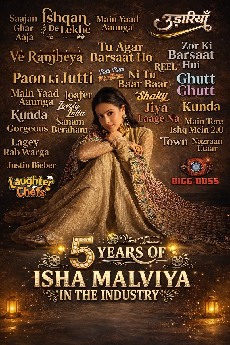 _ishustories's tweet photo. 5 YEARS OF ISHA MALVIYA IN THE INDUSTRY 

#ishamalviya #trending #viral #5yearsofishamalviya https://t.co/Vx0WPsTKTx
