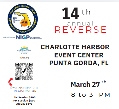 CharlotteEDO's tweet image. Charlotte County Economic Development’s Mark Odell will present “How to Do Business with the Government” at the 14th Annual Reverse Trade Show on March 27 in Punta Gorda.

Sessions at 9 AM and 1 PM.

Learn more:
hubs.la/Q046D3p50

#GovCon #SWFLBusiness #EconomicDevelopment