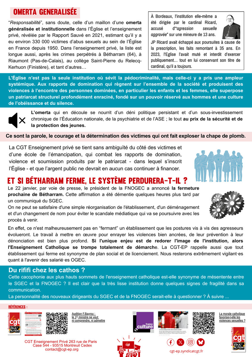 CGT Enseignement Privé tweet media