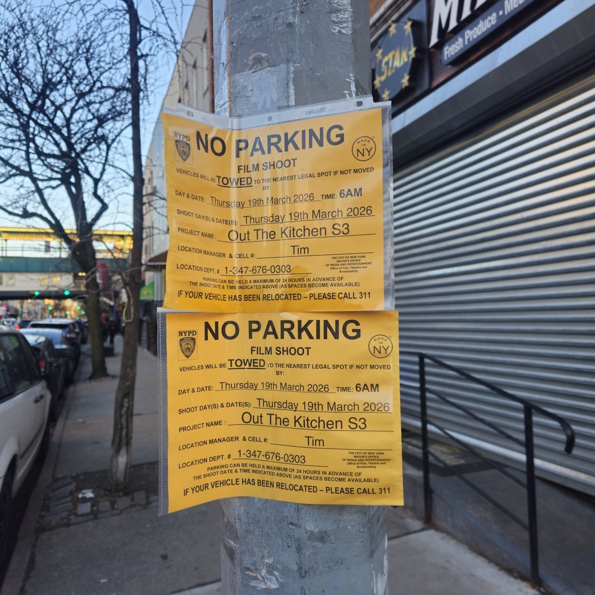 captaincupkick's tweet photo. Daredevil: Born Again S3 will be shooting outside near the Seneca Ave M train station this Thursday!! https://t.co/ZPSl85jQxb