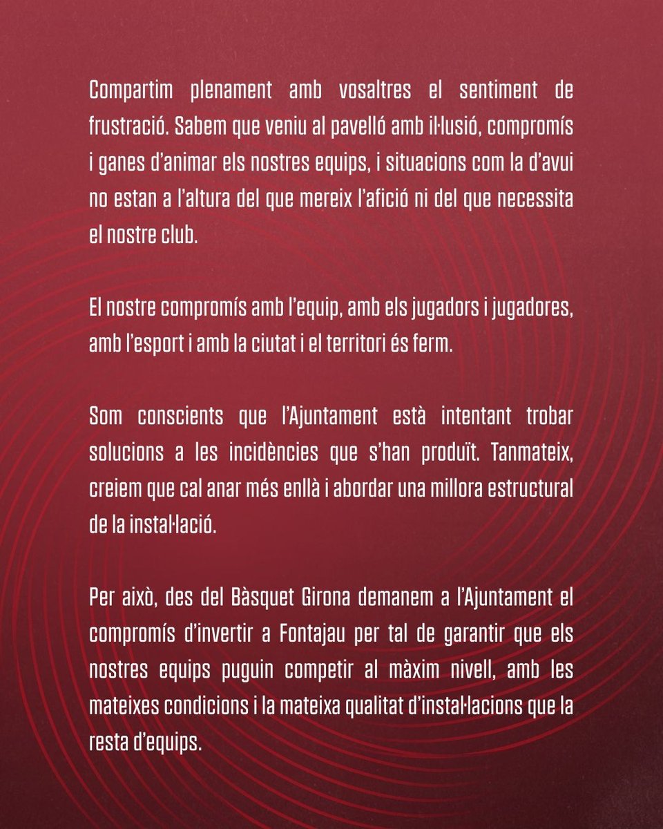 Bàsquet Girona tweet media