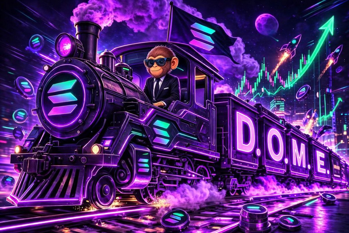 DOME_Solana's tweet photo. Don't get run over by the $DOME train.  Chugga chugga choo choooooo....

H9Ln4rsSTRFAX2jr9p2EzuB3kEY7Z8CDGoS5pqWppump https://t.co/cR99VBmrm5