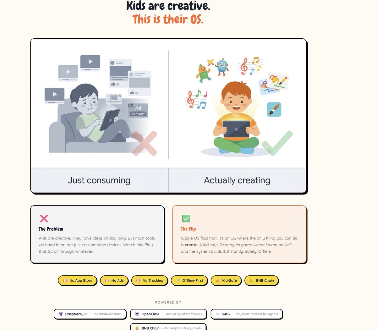 Giggle OS tweet media