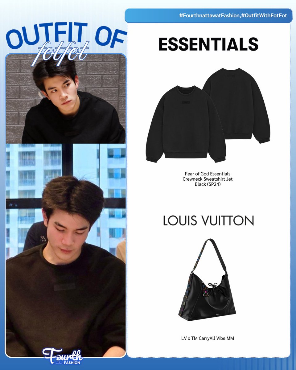 Fourth_Fashion's tweet image. • FOURTH Nattawat Fashion •
| #OutfitWithFotFot | 15 MAR 2026

#LouisVuitton
#ESSENTIALS 

——
#TicketToHeaven

• @tawattannn •
#FourthnattawatFashion
#Fourthnattawat #โฟร์ทณัฐวรรธน์