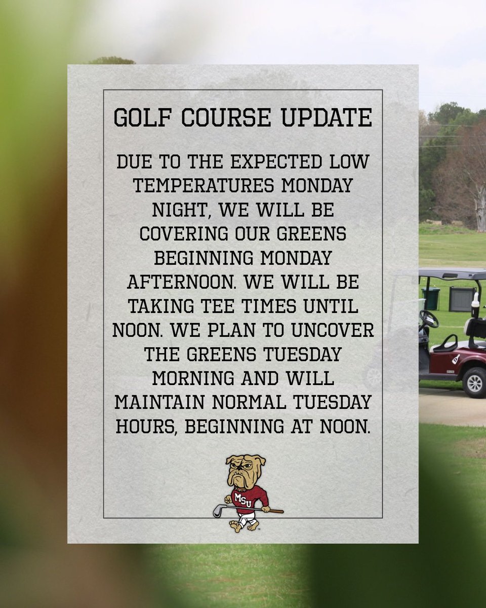 MSU Golf Course tweet media