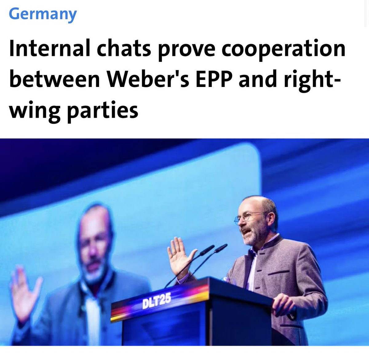 YVerougstraete's tweet image. Le #PPE qui flirte une fois encore avec l’extrême droite : hélas, ce n’est pas une surprise. Mais cela reste profondément choquant et préoccupant.

L’Europe a besoin de clarté politique. On ne peut pas se présenter comme un pilier de la démocratie européenne tout en entretenant,