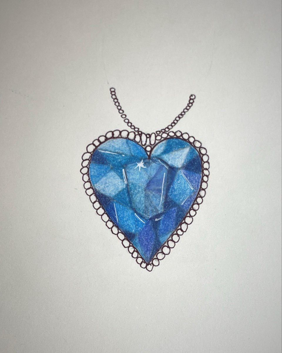 EmmaDrawsThings's tweet photo. My daughter challenged me to draw the Heart of the Ocean. Colored pencil, pen, and my first real attempt at blending. That little star in the center was the moment it clicked. 💙
#ColoredPencil #GemstoneArt #HeartOfTheOcean #Zentangle #EmmaDrawsThings https://t.co/ZtEd8DNeek