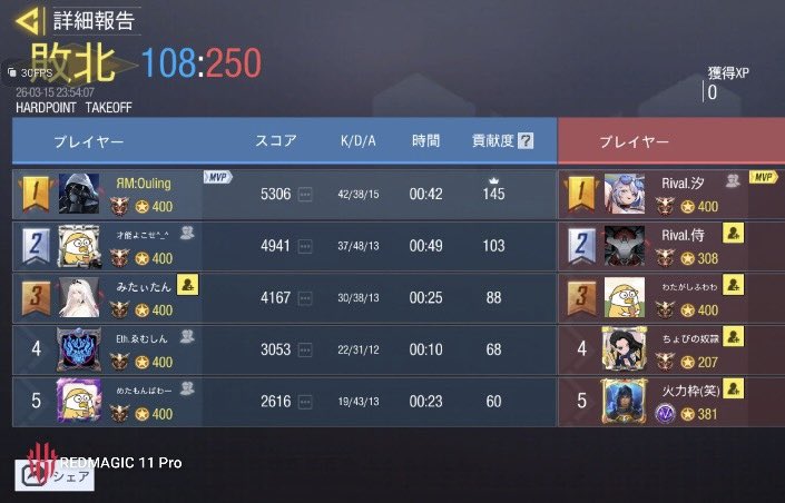 23時<a href="/RVLcodm/">Rival</a> 様
0-4
ありがとうございました