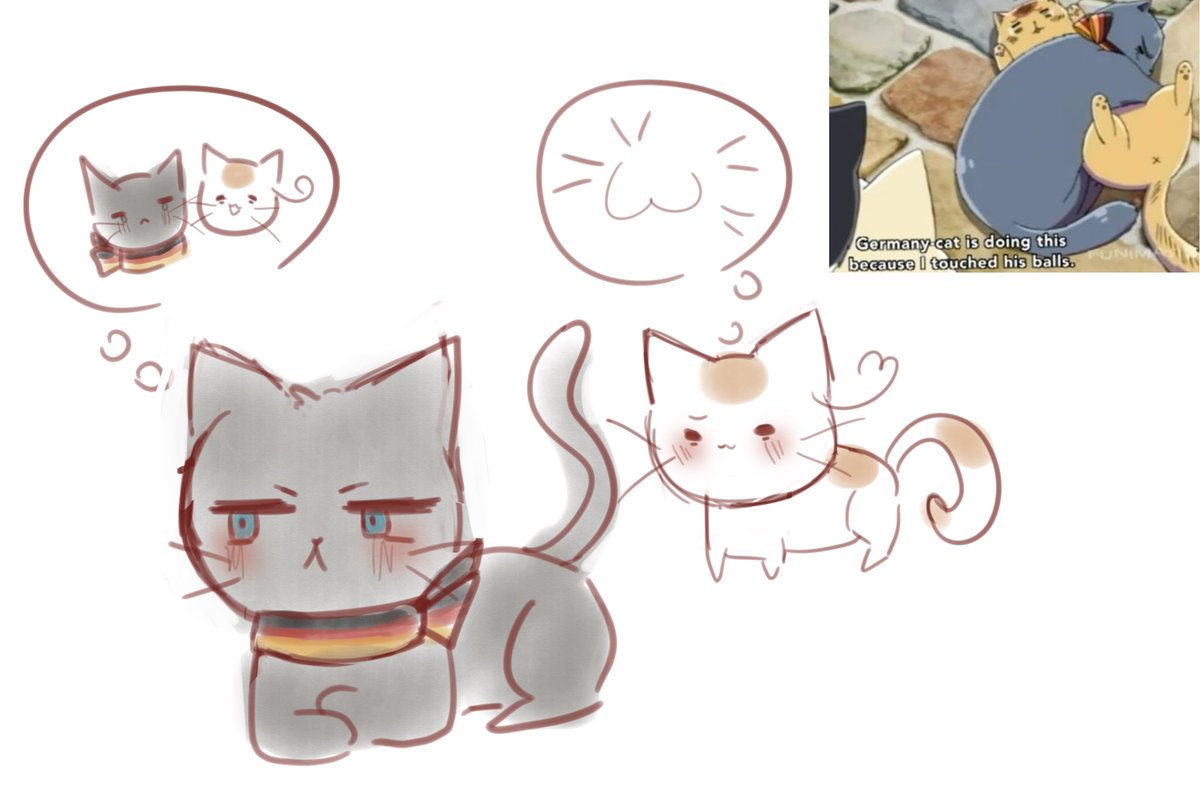 th3lostw4nderer's tweet photo. ※ ねこたりあ
どくい/ GerIta

@GI_1hour 
#どくい版深夜の一本勝負 
お題 【猫】 https://t.co/4RTurUeZUO