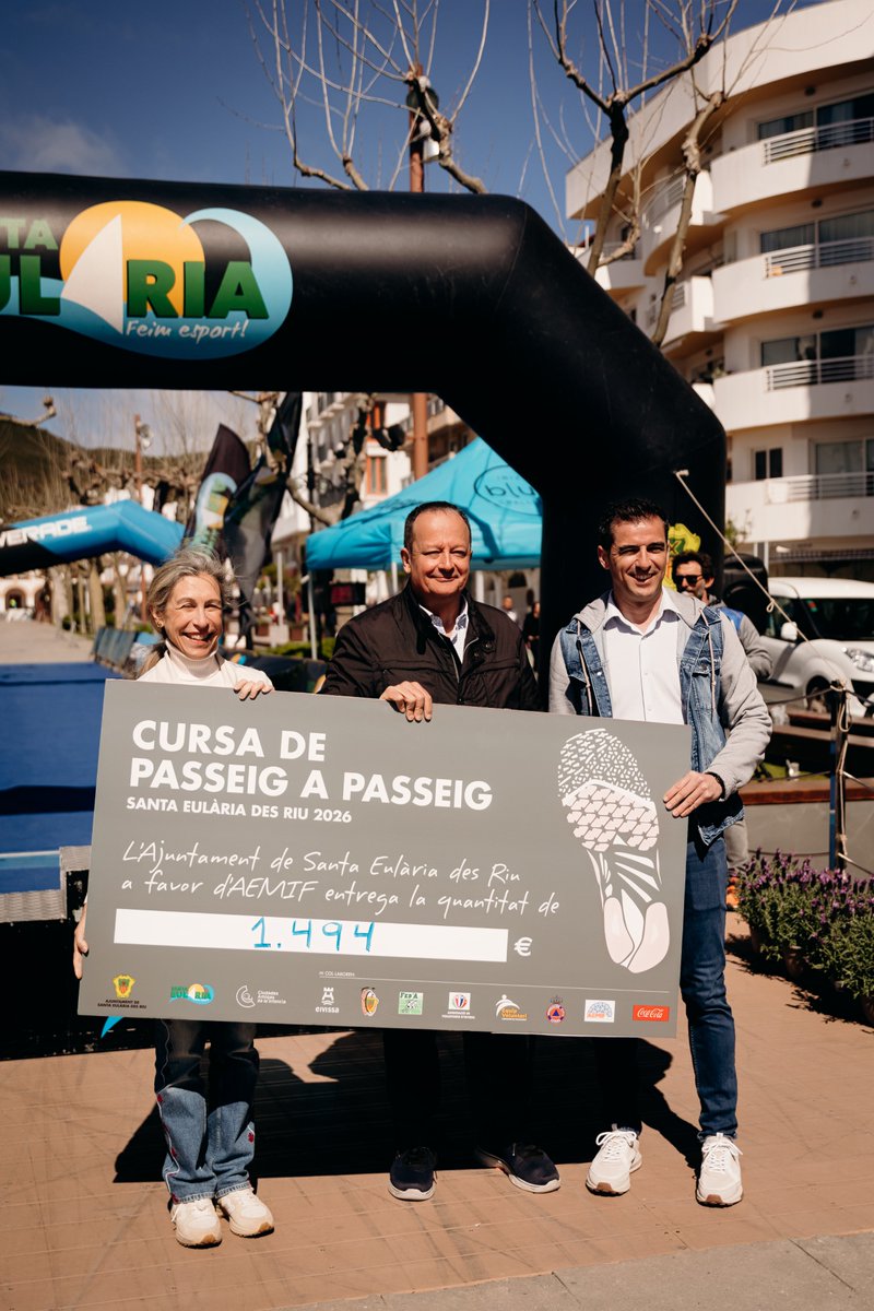 🏆 Resultados
1️⃣ Adrián Guirado / Naomi Heatley
2️⃣ Josep Torres / Verónica Castro
3️⃣ Mauro García / Indre Barkute

Gracias a todos por hacer del deporte una fiesta y por seguir llenando Santa Eulària de energía y vida saludable. Junts #FeimEsport