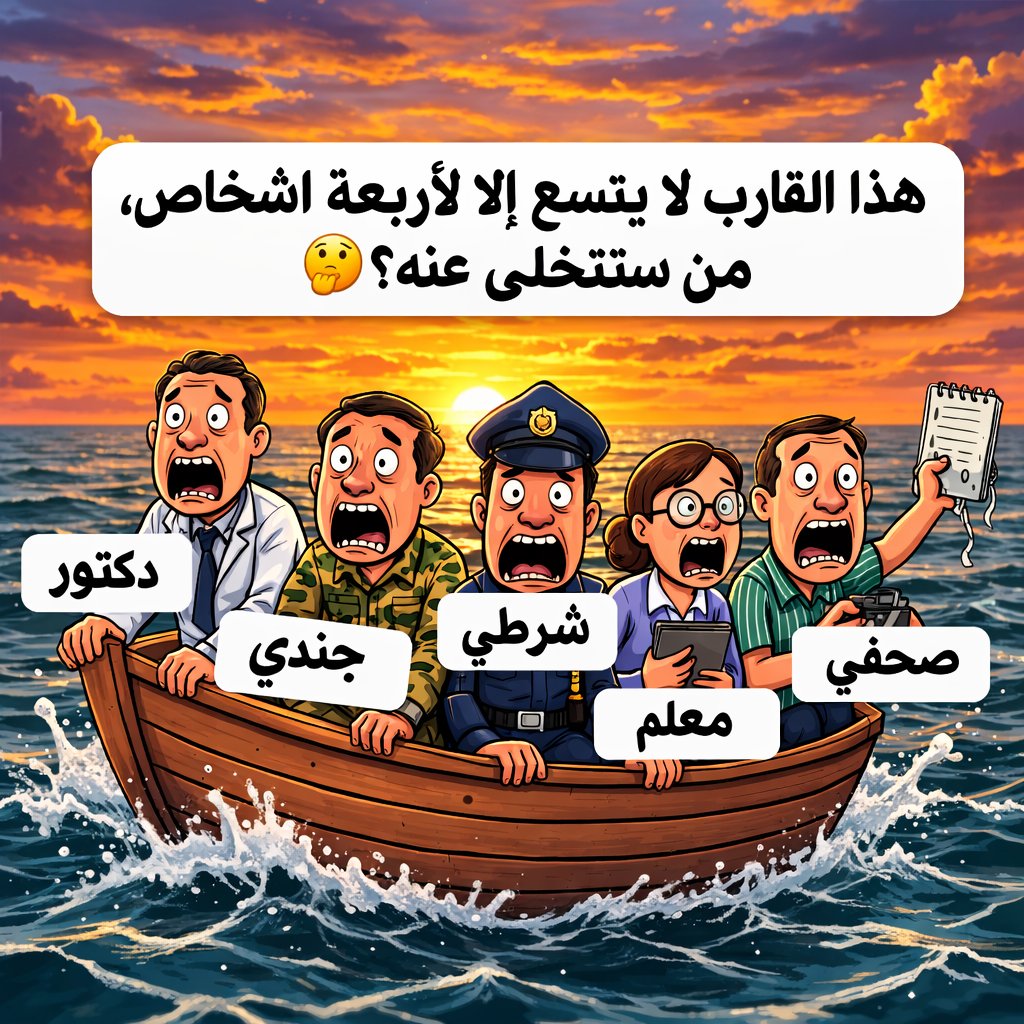 K_INA_N's tweet photo. هذا القارب لايتسع الا لأربعة اشخاص من ستتخل عنه ..؟ https://t.co/hR3PdrepKE