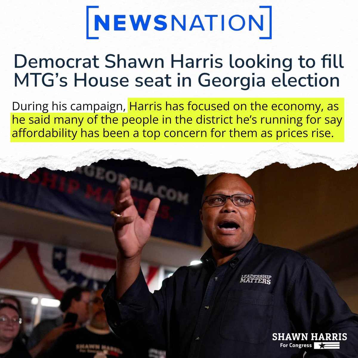 Shawn Harris for Congress tweet media