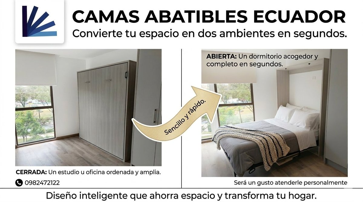 Wallbedsecuador's tweet photo. Muebles Multifuncionales https://t.co/Luod4cprn0