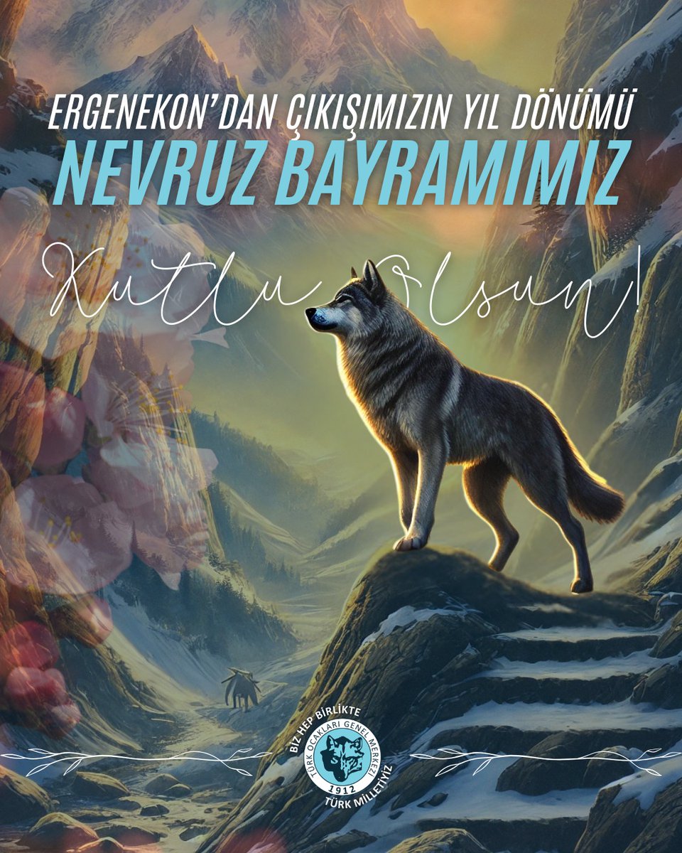 Ergenekon'dan çıkışımızın yıl dönümü Nevruz Bayramımız bütün Türk Dünyasına kutlu olsun. 🇹🇷🌺