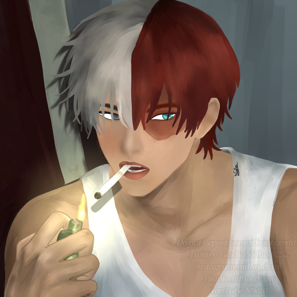 GachaNidha48252's tweet image. This is one of my favourite drawing that I have done so far  hope you guys like it too 🫶

🍰

#todoroki #shoto #shoutotodoroki #TodorokiShouto #todorokishoto #shouto #fanart #shototodoroki