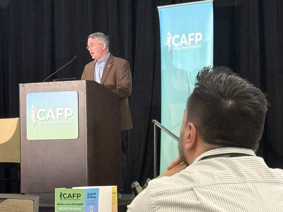 JackChouMD's tweet image. Addressing @cafp_familydocs #CAFPAMAM @aafp Speaker @RussellKohl - these are the times that #familydoc are training for, this is our #SuperBowl