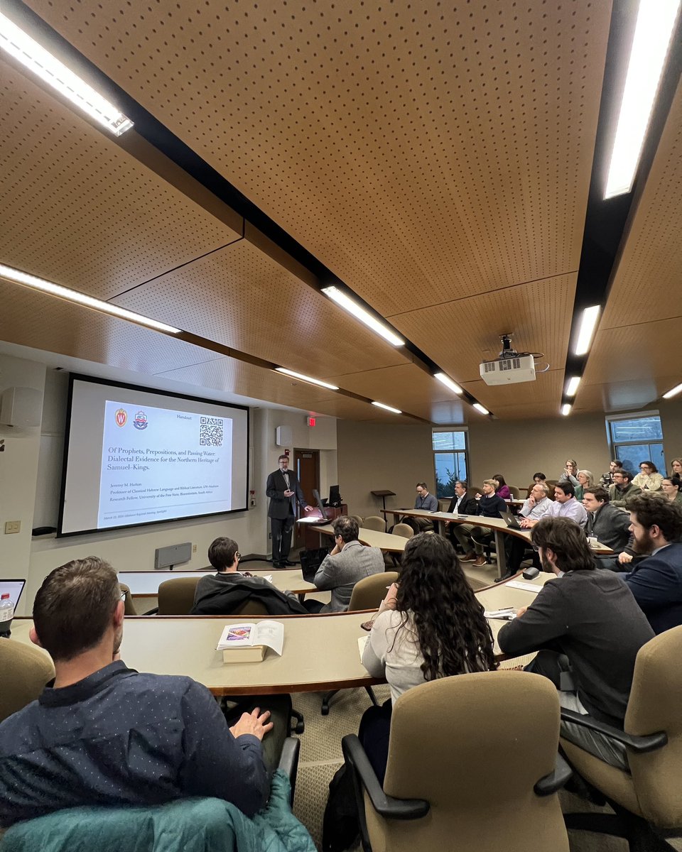 BohdanKuryliak's tweet image. Pleased to present my research, "Redefining Imminence: Temporal Markers and the Eschatological Delay in the Apocalypse," at the Midwest Regional Meeting for Biblical Studies at Saint Mary’s College – Notre Dame, Indiana.

#NewTestamentStudies #BiblicalStudies #Revelation