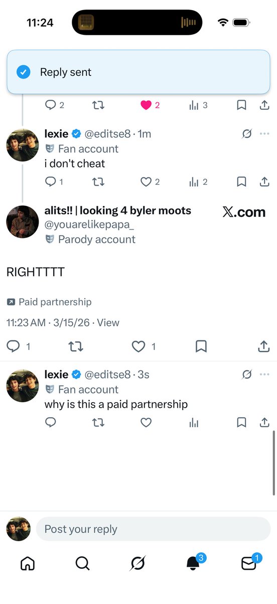 lexie tweet media