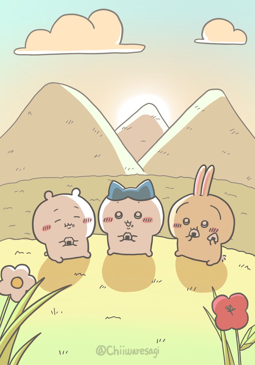 壁紙 - 夕焼け
배경화면 - 노을
#ちいかわファンアート #Chiikawa #먼작귀