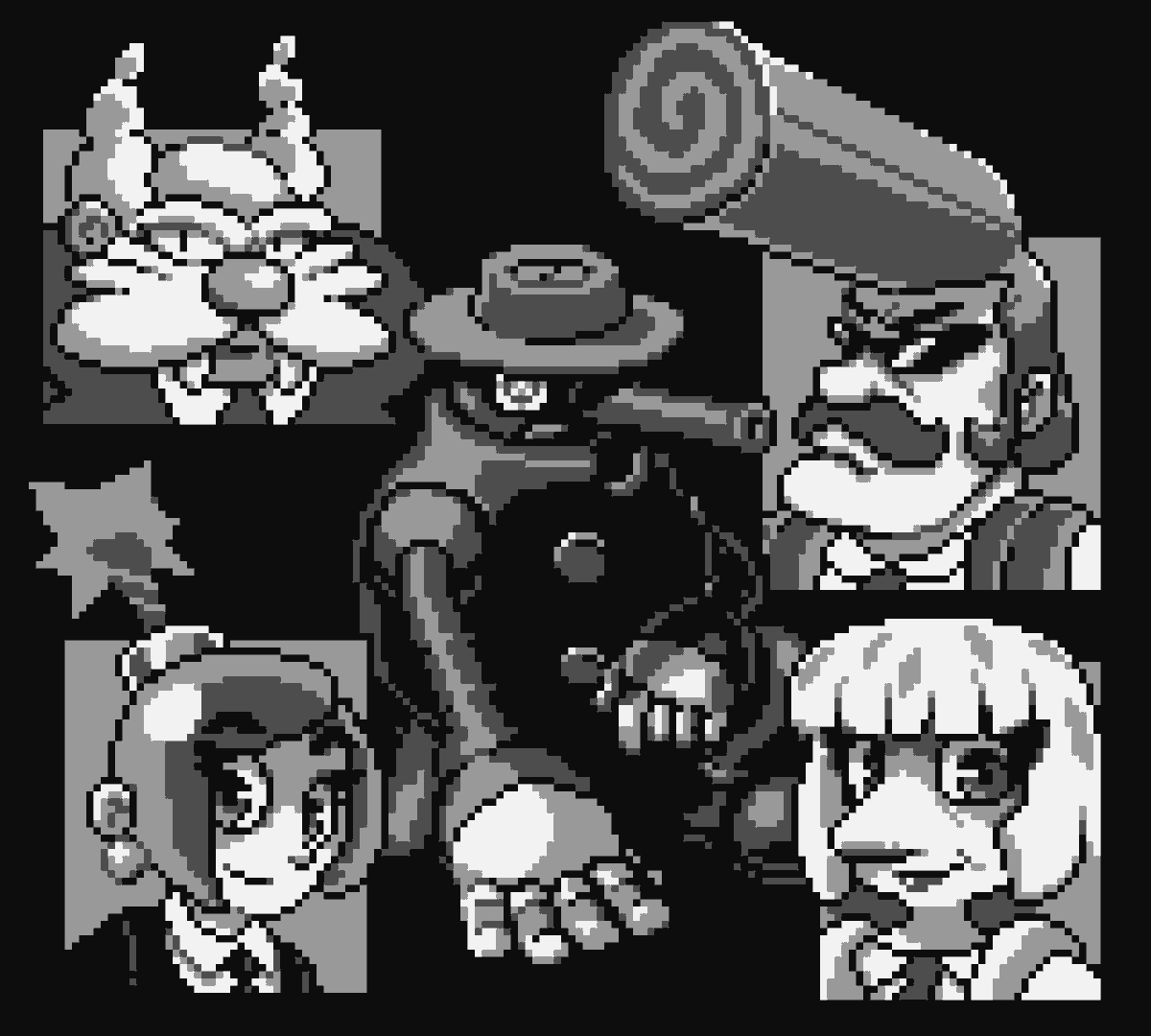 LessThanPi_Art's tweet photo. #GunNose #PixelArt #Gamboy
Didn't get it done in time for the contest, but these would have been around where I wanted to land.
About 5.5 hours total.
Built to be Gameboy safe.
4 colors
160x144 pallet. https://t.co/01fZEMsC8n