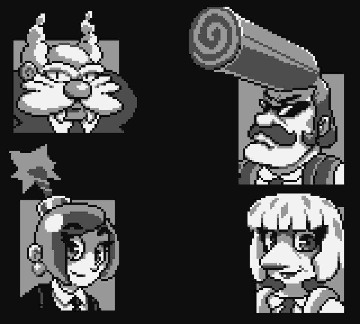 LessThanPi_Art's tweet photo. #GunNose #PixelArt #Gamboy
Didn't get it done in time for the contest, but these would have been around where I wanted to land.
About 5.5 hours total.
Built to be Gameboy safe.
4 colors
160x144 pallet. https://t.co/01fZEMsC8n