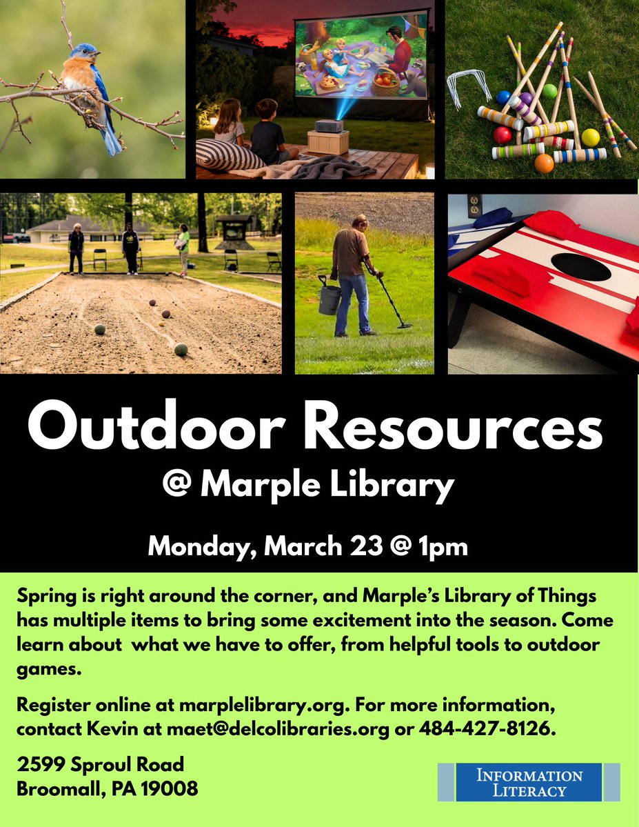 Marple Library tweet media