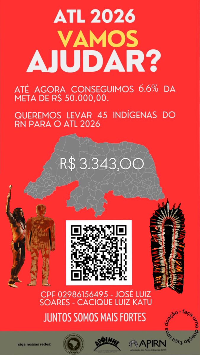 indigenasdorn's tweet photo. Depois de uma ação de mutirão de doação no final do espetáculo CONTRAXAWARA do Artista Potyguara @Juaonyn, fomos de R$ 1.995,00 para R$ 3.343,00

Arrecadamos R$ 1.343,00 realidades !
Mas ainda estamos longe da meta de R$ 50.000,00

Faça sua doação ou compartilhe esta mensagem! https://t.co/69t1vMBACh