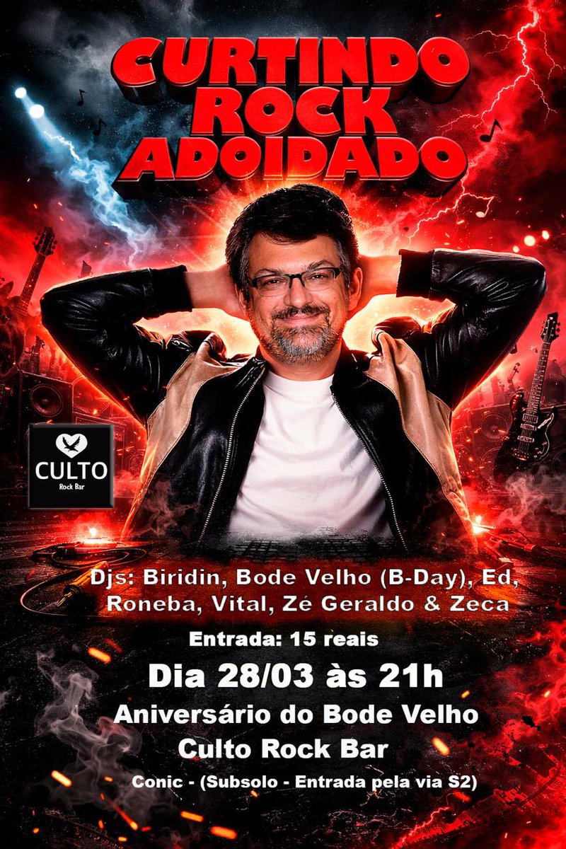 festasembsb's tweet photo. Vamos no aniversário do Bode Velho? Dia 28 no Culto https://t.co/dVFGi9Ijcj