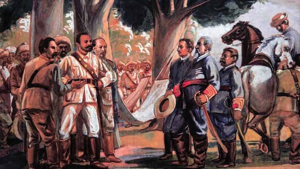 Hablar de Baraguá es hablar de actitud. Maceo defendió la libertad sin medias tintas. Ese legado de intransigencia nos pertenece. Hoy, como ayer, junto a Fidel decimos que allí llegó a su cumbre el espíritu patriótico. #CubaEstáFirme: porque somos hijos de ese: No nos entendemos.