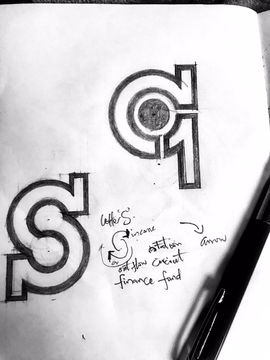 dejose_jd's tweet image. Logo Sketch
Rationale: Letter S, Arrow, 

Reference to Cruz Novillo. 

I'm the best Brand designer
With the best sketching skills. 

#logoart #logodesign
 @ppcruznovillojr