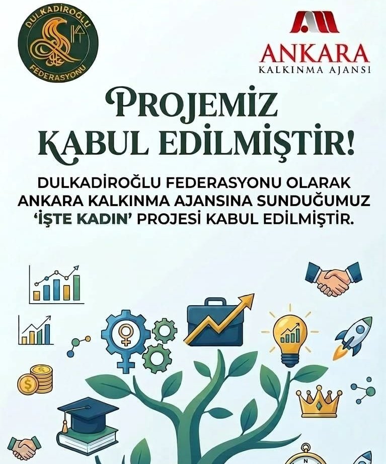DulkadirogluFed's tweet photo. CAMİAMIZA VE KAMUOYUNA MÜJDE! 📢
Söz verdik, başardık! Federasyonumuzun vizyon projelerinden biri olan ve kadınlarımızın iş hayatındaki sarsılmaz gücünü tüm Ankara’ya ilan edecek dev projemiz "İŞ’TE KADIN" projemiz @ankaraka tarafından onaylandı. https://t.co/OcH3uS0Z0j