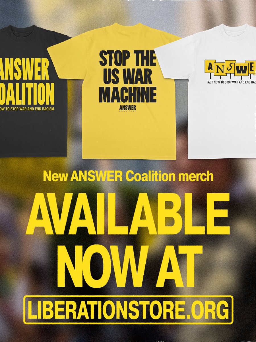 ANSWER Coalition tweet media