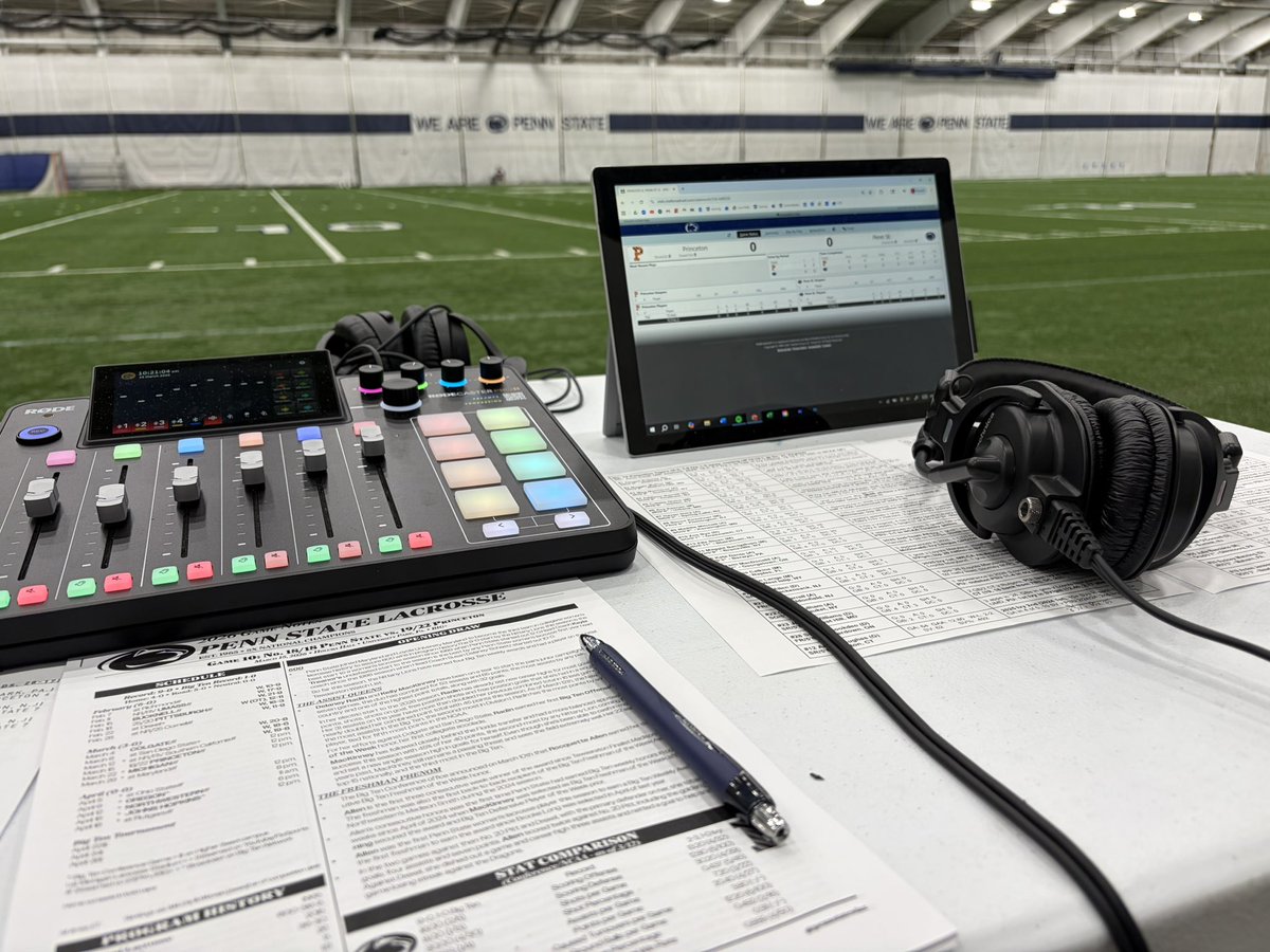 JackRachinsky's tweet photo. The 24th different venue I’ve called a game at, good afternoon Holuba Hall!

Tune into me and @HallockIsa49246 on @BigTenPlus at 12pm as @PennStateWLAX takes on @princetonwlax https://t.co/fblDKXqDTB