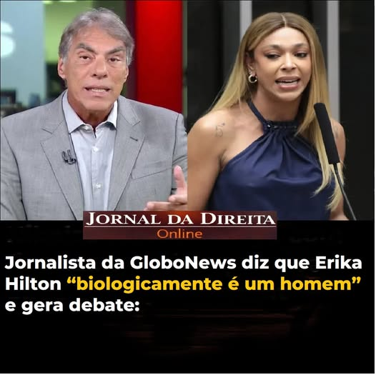 JornalBrasilOn2's tweet photo. Jornalista da GloboNews diz que Erika Hilton “biologicamente é um homem” e gera debate: https://t.co/4rbjmPSKsM