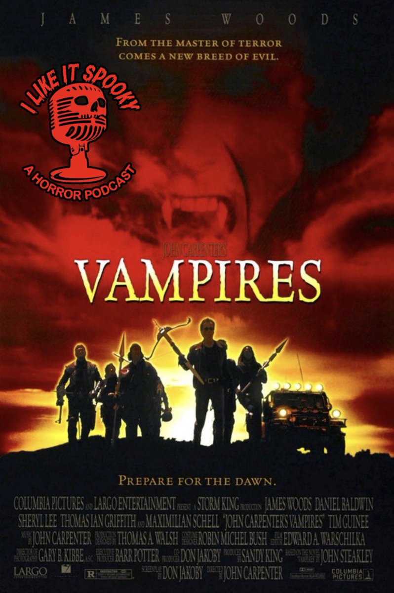 gsil84's tweet photo. Episode 118: Vampires. Join the podcast crew for the ultimate high stakes road trip through the desert as we saddle up with Jack Crow’s team for a blood soaked, Western style hunt for the master vampire. #thePFPN    Listen at the link below  https://t.co/GTx4dB0KCQ https://t.co/T2ezGQCSqn