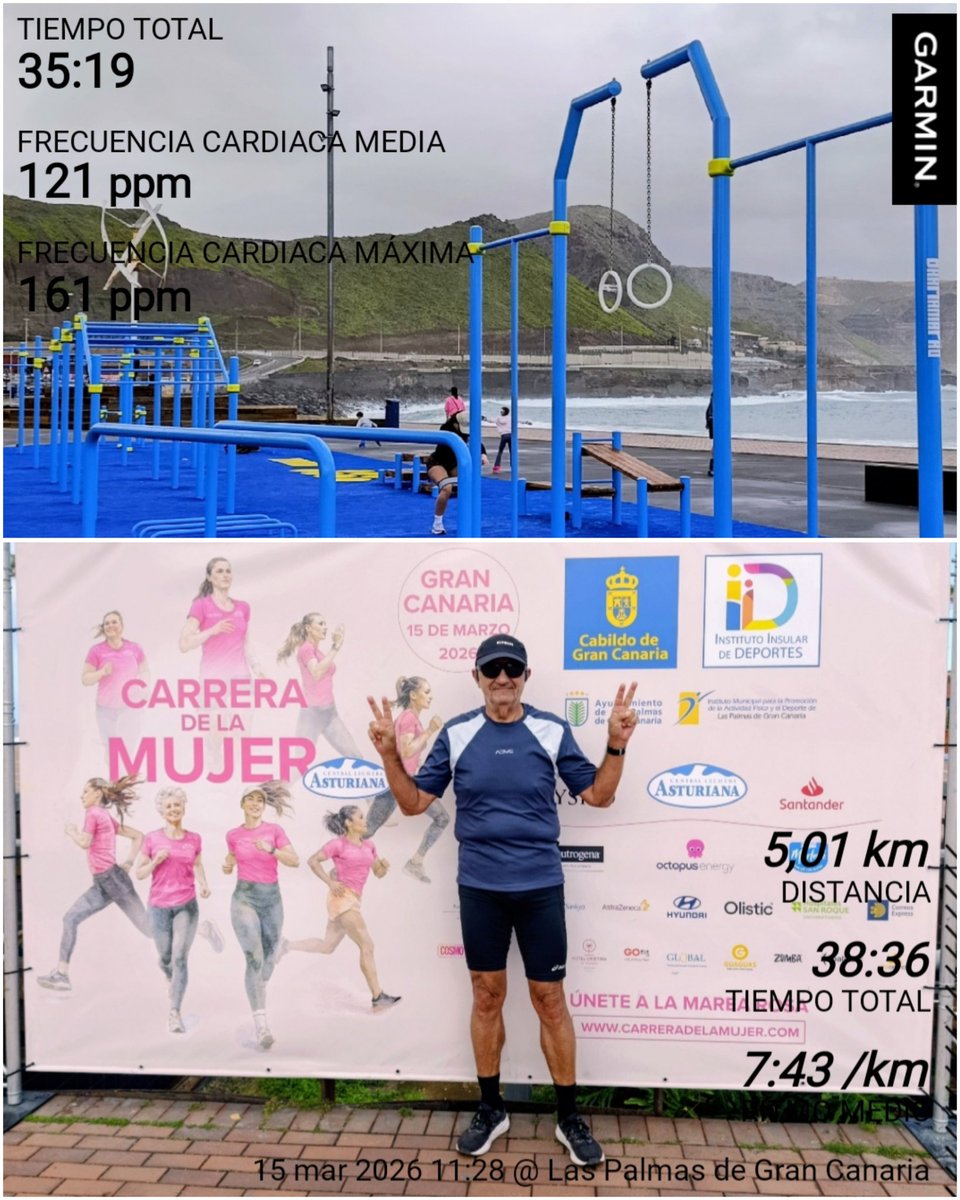 BiciGranCanaria's tweet image. 🩷🏃🏻‍♀️Carrera de La Mujer
🧎#COREworkout 35'
🏃🏻‍♂️#Jogging 5k Después de Ellas
📸🌊#ElLloret
🎧📻🎶
☁️🌧️#MeteoGC🕦🌡️17°
#LasPalmasDeGranCanaria
#GranCanaria
#Running #Carrera #Finisher42
#RunningLife #LoveRunning
#GYMworkout #GYM #Gimnasio
#DIABETESTIPOFREE
#MUÉVETEFRENTEALCÁNCER
🧵👇🏻