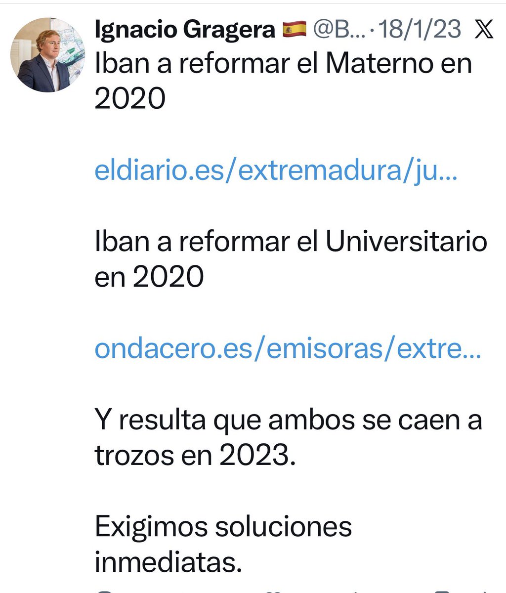 silgoncha's tweet photo. ❌ Silencio atronador de Ignacio Gragera respecto a este asunto cuando gobiernan los suyos 
📢 A Badajoz se la defiende SIEMPRE, gobierne quién gobierne https://t.co/Lsapg72jjj