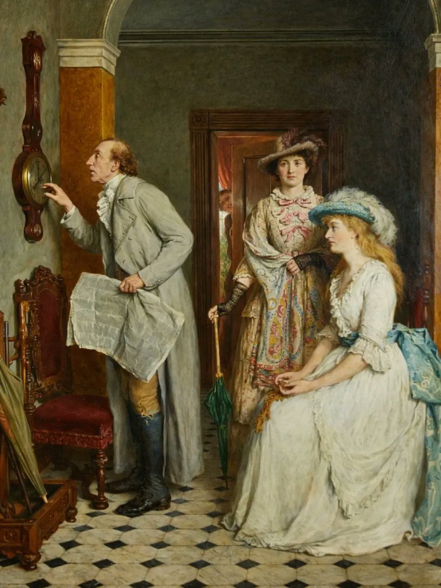 "What's the weather today?", 1890
By, George Smith (British, 1829 - 1901)