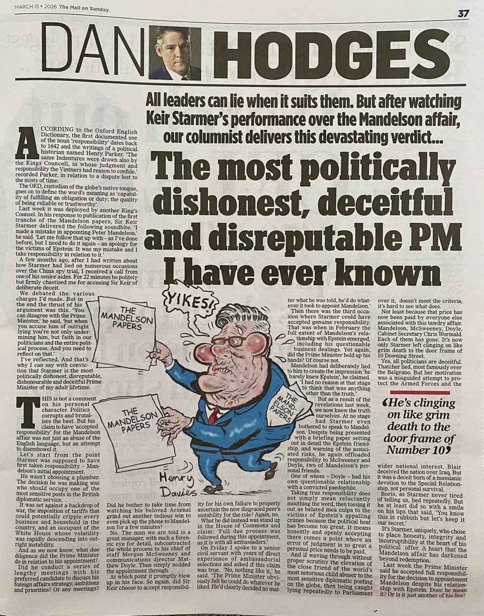 CatharineHoey's tweet image. A no holds barred article from @DPJHodges Well worth a read