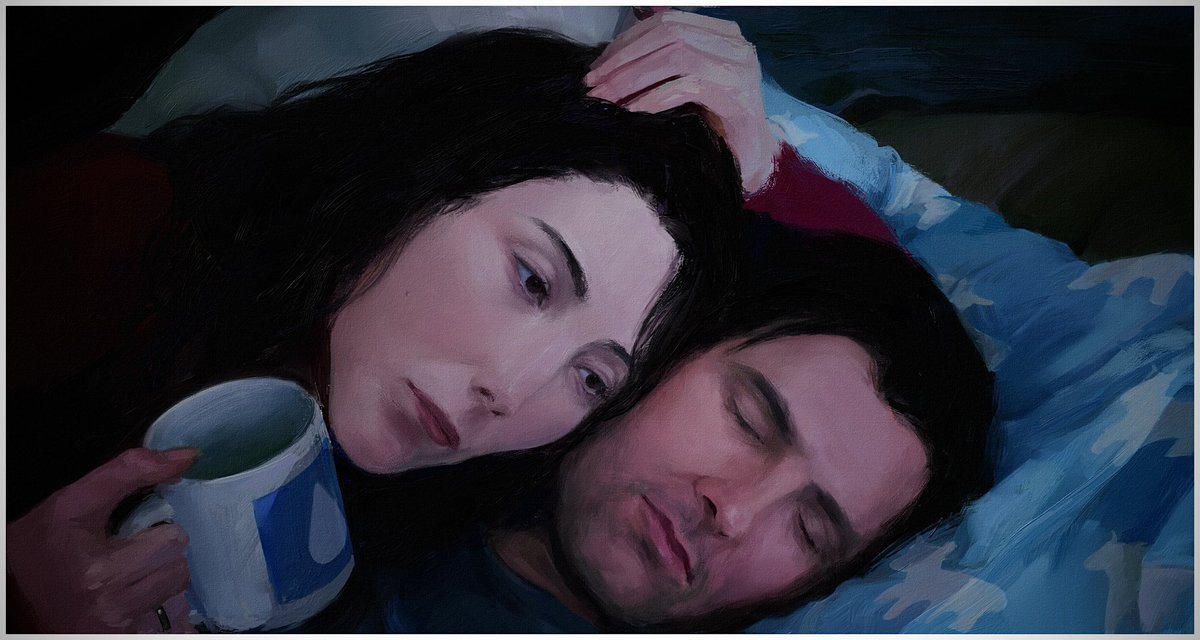 malsorie's tweet photo. Meet me in Cold Harbor. #Severance #EternalSunshineOfTheSpotlessMind #Fanart @Dichenlachman @mradamscott #Markgemma https://t.co/AP0y3Ukhql